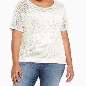 Torrid Crochet Dolman Sweater